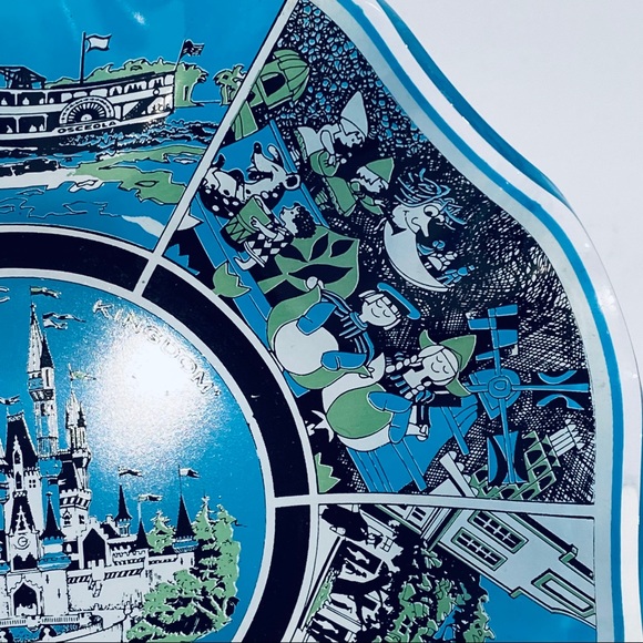 Walt Disney World Glass Candy Dish Bowl 1970’s - Picture 4 of 14